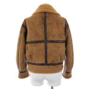 Ameri VINTAGE 18AW エコムートンフライトジャケット ジップアップ S 茶 ブラウン 0282630660