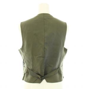 MADISONBLUE 22AW クロップソベストフランネル CROPPED VEST FLANNEL 前開き 尾錠 バイカラー ウール 01 S