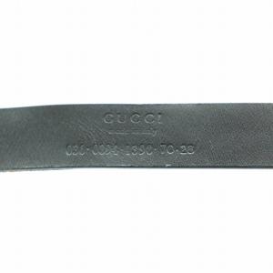 GUCCI ベルト ロゴ レザー 黒 ブラック
