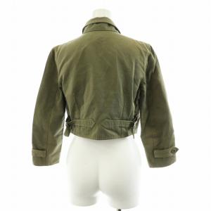 Chloe ミリタリージャケット コットン 38 M カーキ