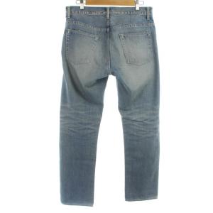 Seveskig デニムパンツ ジーンズ ダメージ加工 ウォッシュド加工 M 青 ブルー