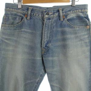 Seveskig デニムパンツ ジーンズ ダメージ加工 ウォッシュド加工 M 青 ブルー