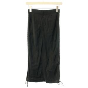 alexanderwang スカート ロング マキシ フレア リボン 絹 シルク 0 XS 黒 ブラック