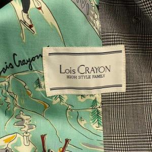 Lois CRAYON トレンチコート 千鳥柄 ロング コート ウール M グレー