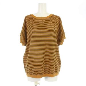 23区 VINGT-TROIS ARRONDISSEMENTS 21SS ニット カットソー フレンチスリーブ ボーダー 大きいサイズ