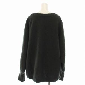 Spick&Span 23AW ドルマンロングリブニット セーター ウール 長袖 緑 グリーン