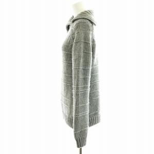 CIVIDINI ニット セーター 長袖 タートルネック ウール 40 M グレー