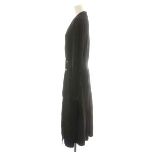 EPOCA 19SS ニットコート スプリングコート ロング 40 M 黒 ブラック