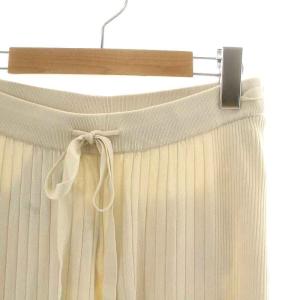 TICCA ニットパンツ イージーパンツ リブ F ベージュ