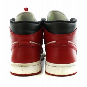 NIKE WMNS Air Jordan 1 Mid スニーカー 24cm 赤 白