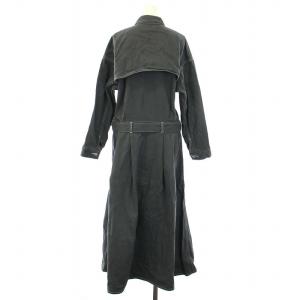 Graphpaper ベルテッドデニムドレス Belted Denim Dress ワンピース ロング 長袖 00 XS グレー GL213-60159B