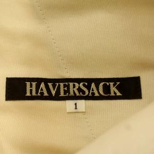 HAVERSACK チノパン セルビッチツイルプリーテッド ワイドパンツ ワイド チノ タック パンツ 1 S ベージュ