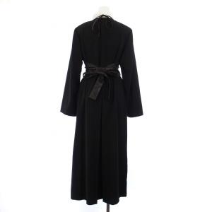 Ameri VINTAGE 21AW コンビワンピース 長袖 ロング フェイクレイヤード M 黒 ブラック 02120540540