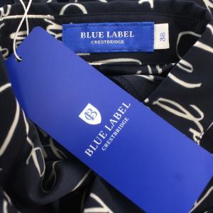 BLUE LABEL CRESTBRIDGE セットアップ シャツ スカート ブラウス M ネイビー