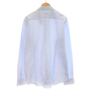 Salvatore Ferragamo カジュアルシャツ ペイズリー柄 長袖 XL 水色 ライトブルー