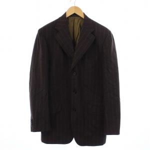 ETRO シングルスーツ セットアップ 上下 テーラードジャケット スラックス パンツ 50 L 茶 ブラウン