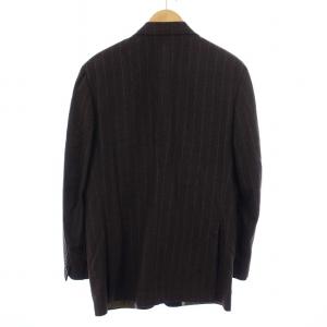 ETRO シングルスーツ セットアップ 上下 テーラードジャケット スラックス パンツ 50 L 茶 ブラウン