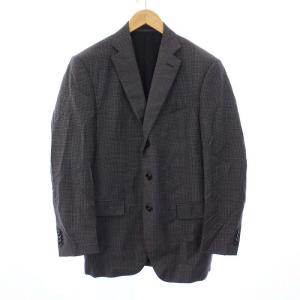 BOGLIOLI テーラードジャケット ベスト ジレ 2点セット 千鳥格子 50 L グレー