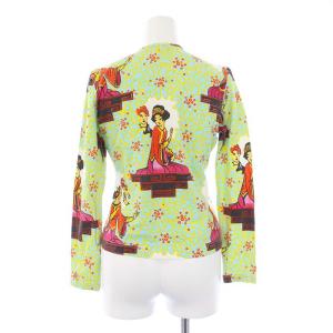 Christian Dior boutique ガリアーノ期カーディガン 長袖 総柄 和 舞妓 F40  2A12176488