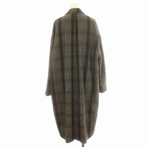 CLANE OVER CHESTER CHECK COAT チェスターコート チェック ロング コート 2 M 黒 グレー
