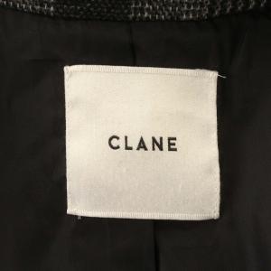 CLANE OVER CHESTER CHECK COAT チェスターコート チェック ロング コート 2 M 黒 グレー