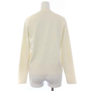 ebure Vネックコットンシルクカーディガン 長袖 F 白 ホワイト 2910800197