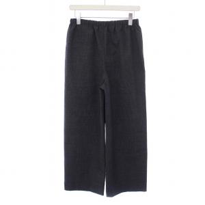 ENFOLD 23AW STRAIGHT WIDE PANTS ワイドパンツ イージー グレンチェック 36 S ダークグレー