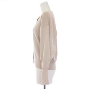 Diagram GRACE CONTINENTAL 21AW ニット カーディガン 長袖 クルーネック パールボタン 36 S ベージュ 0321353195-00