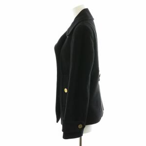 TORY BURCH ピーコート ピーコート 金ボタン ウール 2 S 黒 ブラック