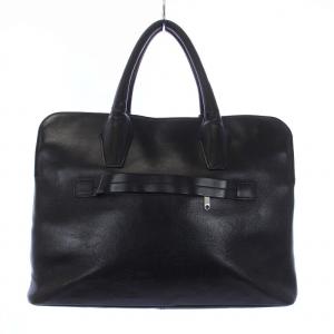 美品 BREEブリー トートバッグ レザー ロゴ型押し ブラック ビジネス ビジネスバッグ ブリーフケース トートバッグ ハンドバッグ レザー 黒