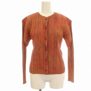 カーディガン プリーツ 長袖 3 マルチカラー