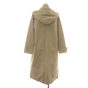 TICCA スプリングコート ロング シングル フード スタンドカラー F ベージュ