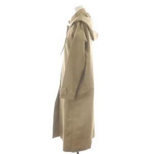 TICCA スプリングコート ロング シングル フード スタンドカラー F ベージュ