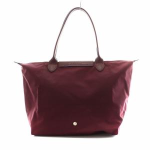 Longchamp ルプリアージュクラブL トートバッグ ハンドバッグ ショルダーバッグ ナイロン レザー ボルドー L1899619P22