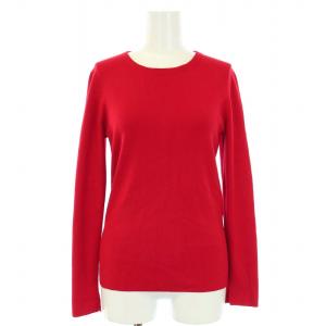 19SS フルニードルTOP ニット セーター 長袖 クルーネック 38 M 赤 レッド 300CS170-3180