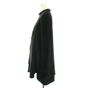 ENFOLD 22AW ベストコンビプルオーバー VEST COMBI PULLOVER ブラウス カットソー ハイネック 長袖 38 M