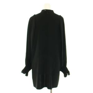 ENFOLD 22AW ベストコンビプルオーバー VEST COMBI PULLOVER ブラウス カットソー ハイネック 長袖 38 M