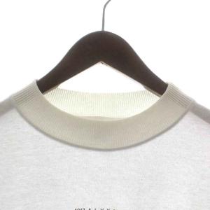 ALYX 1017 9SM VISUAL Tシャツ カットソー ロンT 長袖 クルーネック ロゴプリント オーバーサイズ L 白 ホワイト