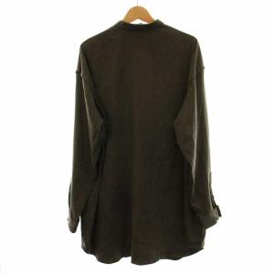 ohta 15AW シャツ カジュアルシャツ ロング 長袖 ラウンドカラー F 茶 ブラウン