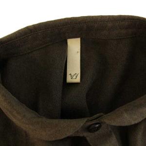 ohta 15AW シャツ カジュアルシャツ ロング 長袖 ラウンドカラー F 茶 ブラウン