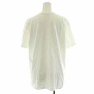 STELLA McCARTNEY 20SS Tシャツ カットソー 半袖 コットン イラストプリント ひまわり 36 S 白 ホワイト 赤 レッド 381701
