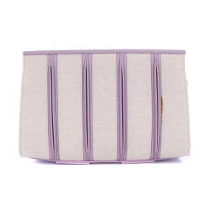 Max Mara ホイットニー 2WAY ショルダーバッグ クラッチバッグ セカンドバッグ キャンバス レザー アイボリー