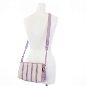 Max Mara ホイットニー 2WAY ショルダーバッグ クラッチバッグ セカンドバッグ キャンバス レザー アイボリー