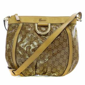 GUCCI アビー GGクリスタル コーティング ショルダーバッグ