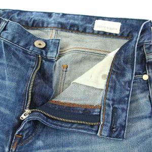 upper hights THE LADY デニム パンツ ジーンズ ダメージ加工 テーパード 25 M 青 ブルー 280279