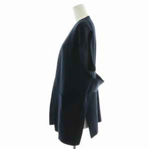 CYCLAS カーディガン S フレンチスリーブ ベルト 半袖 S 紺 ネイビー