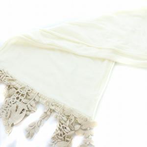 mina perhonen forest parade ストール スヌード レース 白 ホワイト ベージュ