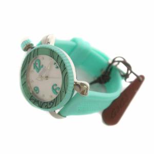 GaGa MILANO レディスポーツ 腕時計 クォーツ アナログ 3針 シェル文字盤 黄緑 ライトグリーン 7020.40