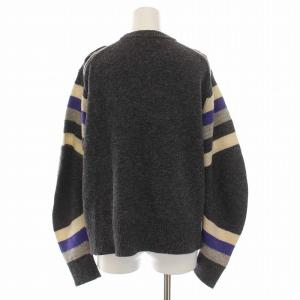 TOGA PULLA 23AW スリットボーダーニットプルオーバー SLIT BORDER KNIT PULLOVER セーター 長袖 36 S