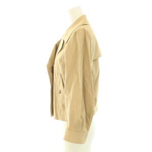 BLUE LABEL CRESTBRIDGE 22SS ライダースジャケット アウター ダブル ショート丈 コットン 38 M ベージュ